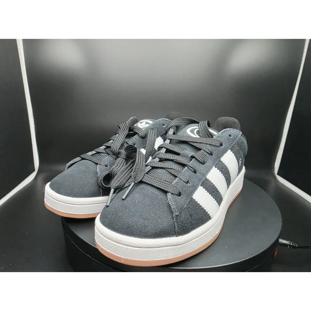 adidas Campus 00s Black/White Men’s Low Top Lace-Up Suede Sneakers 7Men/8.5Women